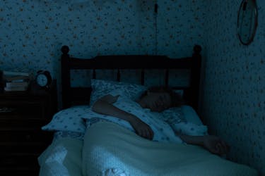 Teenage boy sleeping